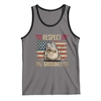 Groundhog Meteorology Tank Top Respect The Groundhog Woodchuck Photo GroundHog Day