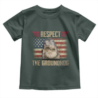 Groundhog Meteorology Toddler T Shirt Respect The Groundhog Woodchuck Photo GroundHog Day