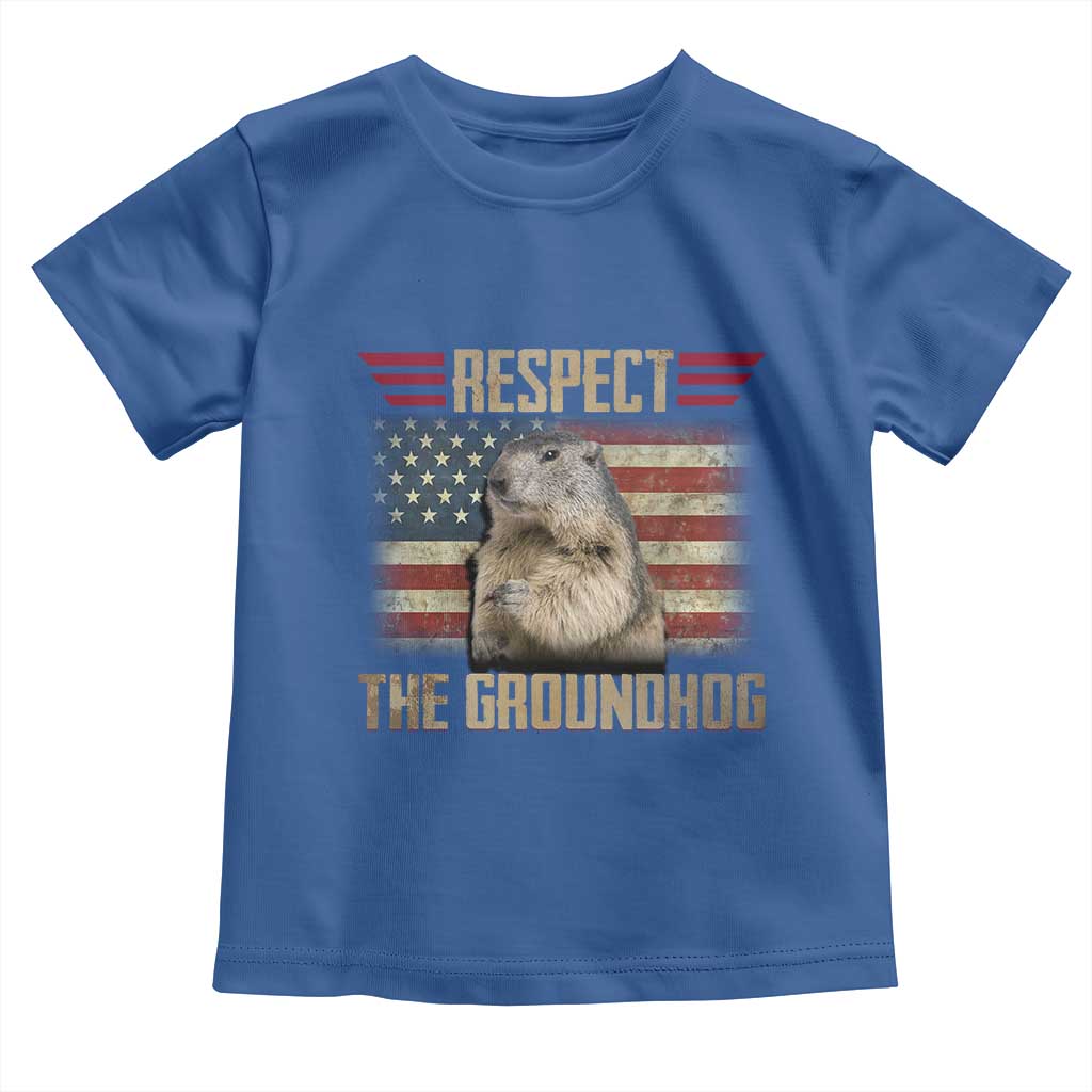 Groundhog Meteorology Toddler T Shirt Respect The Groundhog Woodchuck Photo GroundHog Day