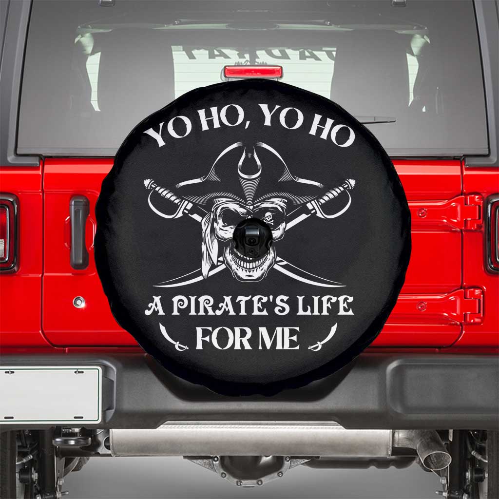 Funny Pirate Skull Spare Tire Cover Yo Ho Life For Me Buccaneer Freebooter
