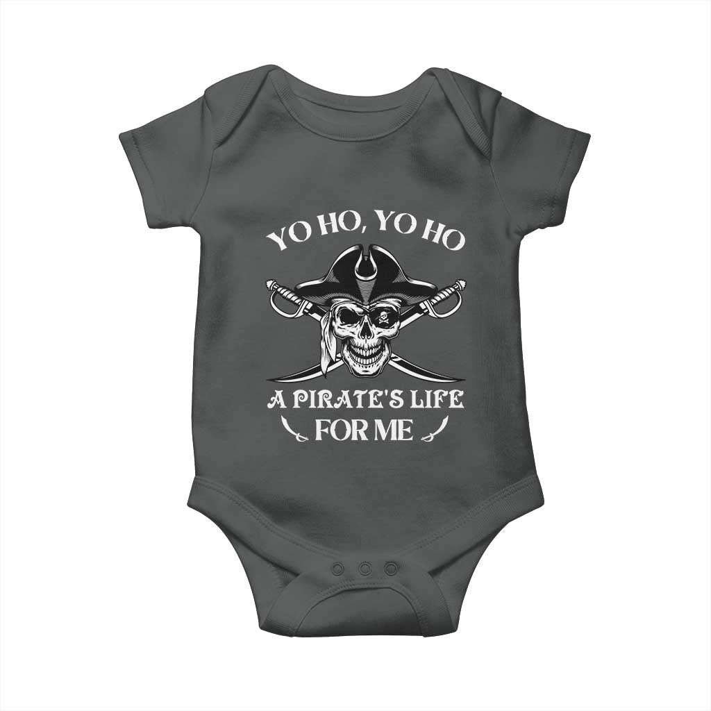 Funny Pirate Baby Onesie Pirate Life For Me Pirate Skull Buccaneer Freebooter