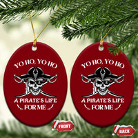 Funny Pirate Ceramic Ornament Pirate Life For Me Pirate Skull Buccaneer Freebooter - Wonder Print Shop