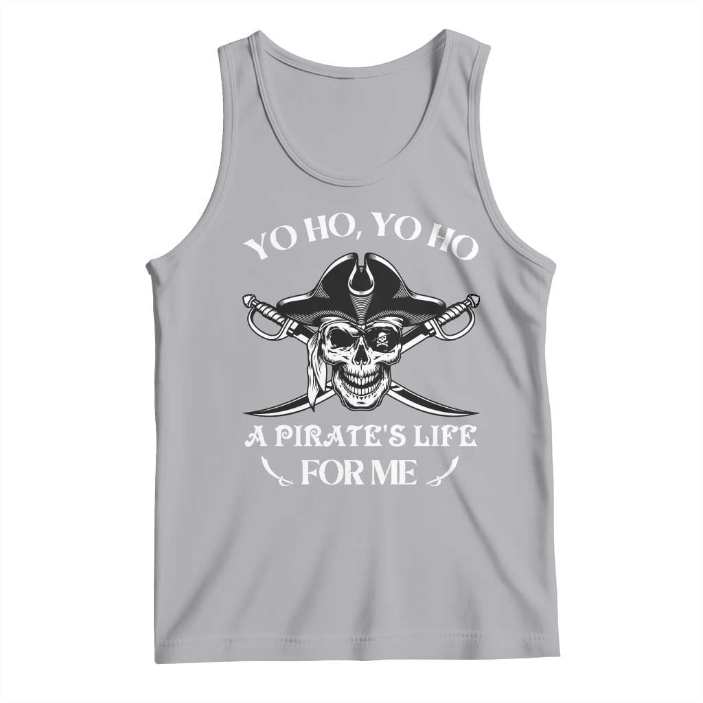 Funny Pirate Skull Tank Top Yo Ho Life For Me Buccaneer Freebooter
