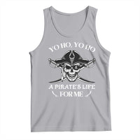Funny Pirate Skull Tank Top Yo Ho Life For Me Buccaneer Freebooter