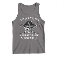 Funny Pirate Skull Tank Top Yo Ho Life For Me Buccaneer Freebooter