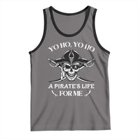 Funny Pirate Skull Tank Top Yo Ho Life For Me Buccaneer Freebooter