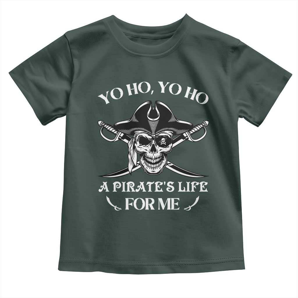 Funny Pirate Toddler T Shirt Pirate Life For Me Pirate Skull Buccaneer Freebooter