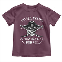 Funny Pirate Toddler T Shirt Pirate Life For Me Pirate Skull Buccaneer Freebooter