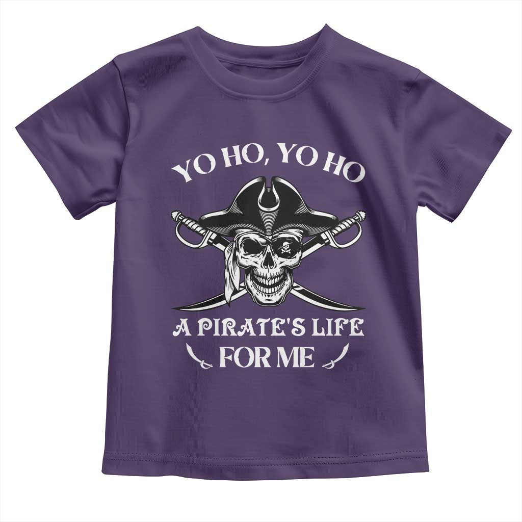 Funny Pirate Toddler T Shirt Pirate Life For Me Pirate Skull Buccaneer Freebooter
