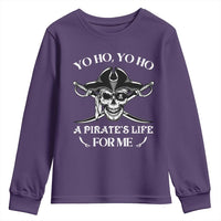 Funny Pirate Youth Sweatshirt Pirate Life For Me Pirate Skull Buccaneer Freebooter