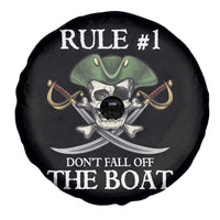 Funny Pirate Spare Tire Cover Rule #1 Don't Fall Off The Boat Cruise Party Gift