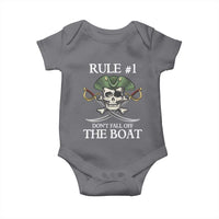 Funny Pirate Baby Onesie Rule #1 Don't Fall Off The Boat Cruise Party Gift