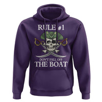 Funny Pirate Hoodie Rule #1 Don't Fall Off The Boat Cruise Party Gift