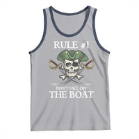 Funny Pirate Tank Top Rule #1 Don't Fall Off The Boat Cruise Party Gift