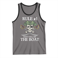 Funny Pirate Tank Top Rule #1 Don't Fall Off The Boat Cruise Party Gift