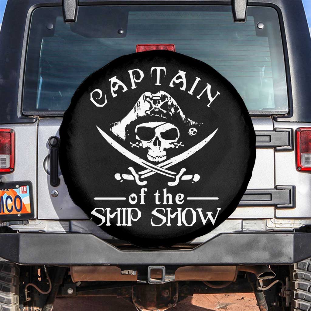 Funny Pirate Spare Tire Cover Captain Ship Show Boater Boating Captain
