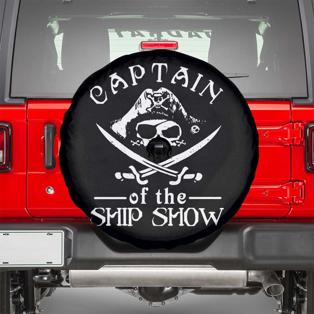 Funny Pirate Spare Tire Cover Captain Ship Show Boater Boating Captain