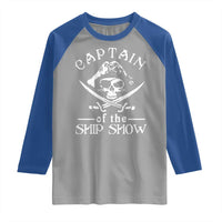 Funny Pirate Raglan Shirt Captain Ship Show Boater Boating Captain