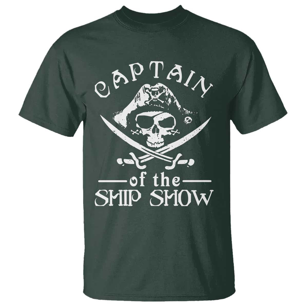 Funny Pirate T Shirt Captain Ship Show Boater Boating Captain