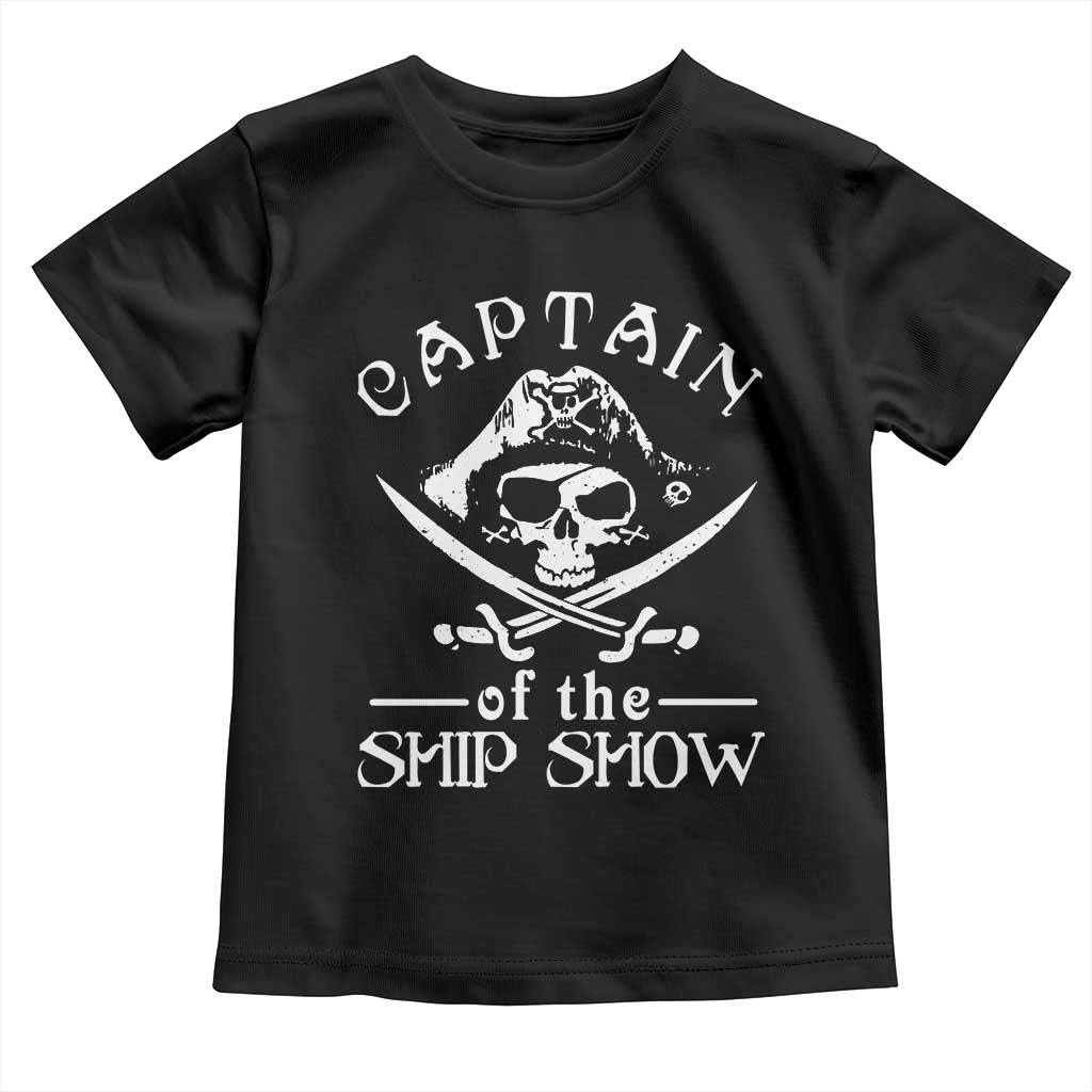 Funny Pirate Toddler T Shirt Captain Ship Show Boater Boating Captain