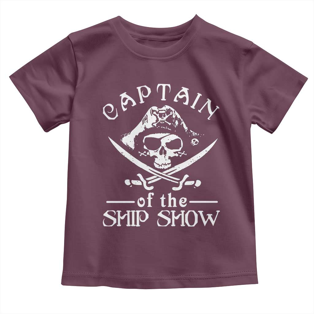 Funny Pirate Toddler T Shirt Captain Ship Show Boater Boating Captain