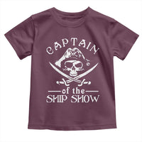 Funny Pirate Toddler T Shirt Captain Ship Show Boater Boating Captain