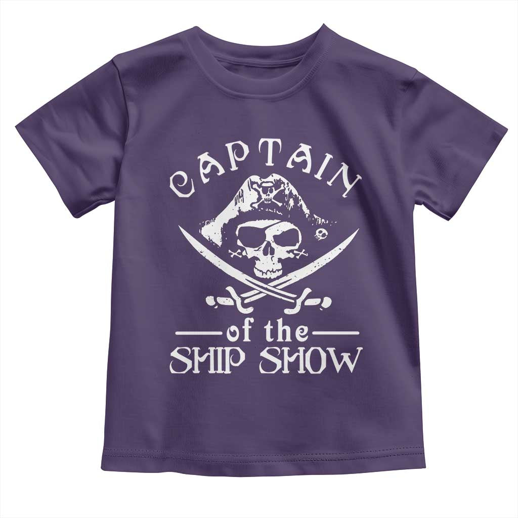 Funny Pirate Toddler T Shirt Captain Ship Show Boater Boating Captain