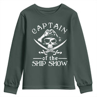 Funny Pirate Youth Sweatshirt Captain Ship Show Boater Boating Captain