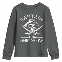 Funny Pirate Youth Sweatshirt Captain Ship Show Boater Boating Captain