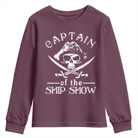 Funny Pirate Youth Sweatshirt Captain Ship Show Boater Boating Captain