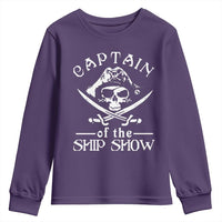 Funny Pirate Youth Sweatshirt Captain Ship Show Boater Boating Captain