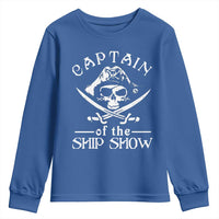 Funny Pirate Youth Sweatshirt Captain Ship Show Boater Boating Captain