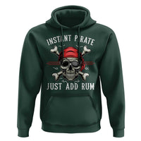 Funny Pirate Skull Hoodie Instant Pirate Just Add Rum Funny Jolly Roger Crossbones