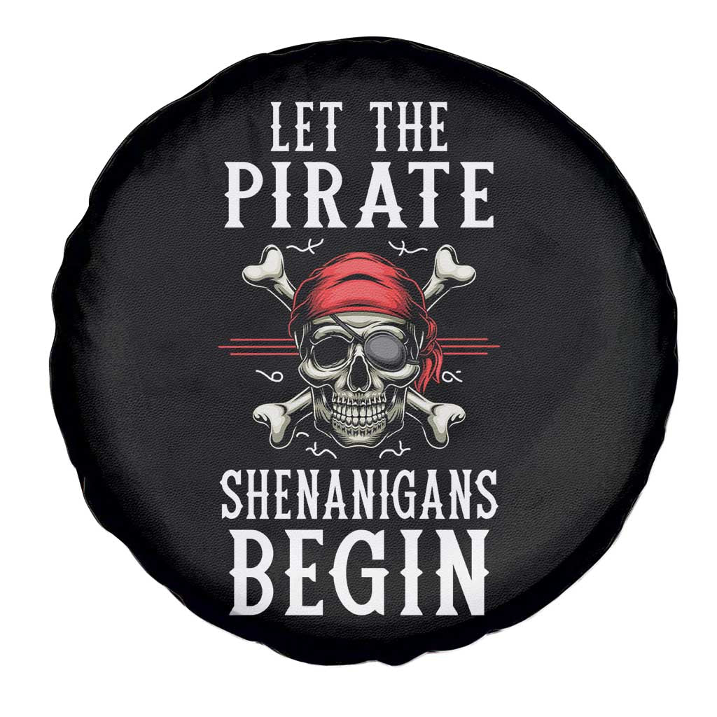 Let The Pirate Shenanigans Begin Spare Tire Cover Pirate Skull