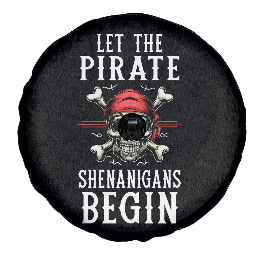 Let The Pirate Shenanigans Begin Spare Tire Cover Pirate Skull