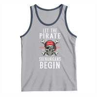 Let The Pirate Shenanigans Begin Tank Top Pirate Skull