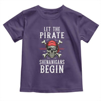 Let The Pirate Shenanigans Begin Toddler T Shirt Pirate Skull