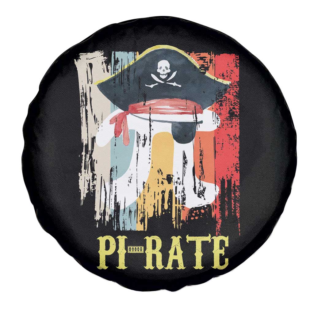 Funny Pi-rate Spare Tire Cover Pi Day Math Geek Pirate Lover