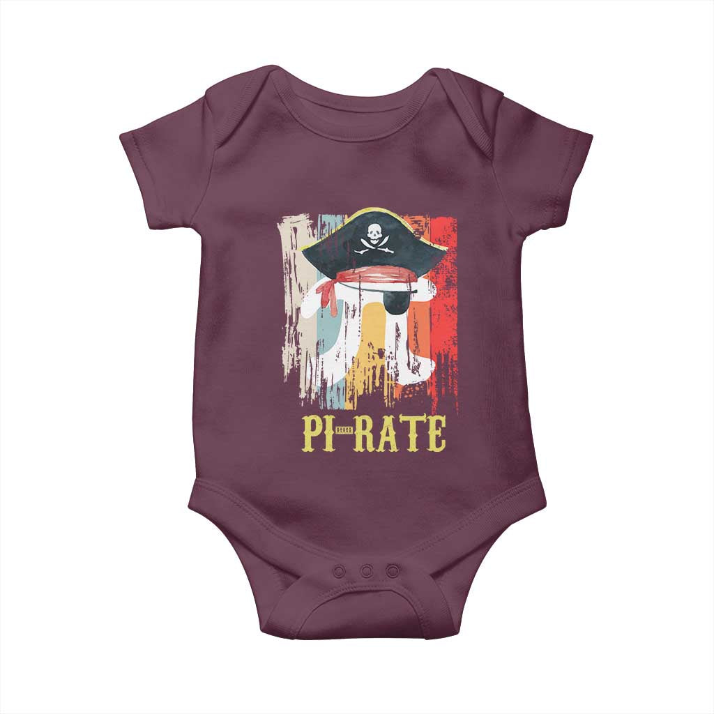 Funny Pi-rate Baby Onesie Pi Day Math Geek Pirate Lover