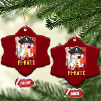 Funny Pi-rate Ceramic Ornament Pi Day Math Geek Pirate Lover - Wonder Print Shop
