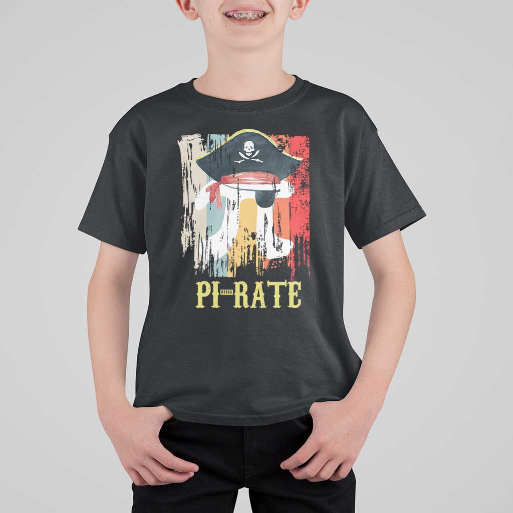 Funny Pi-rate T Shirt For Kid Pi Day Math Geek Pirate Lover