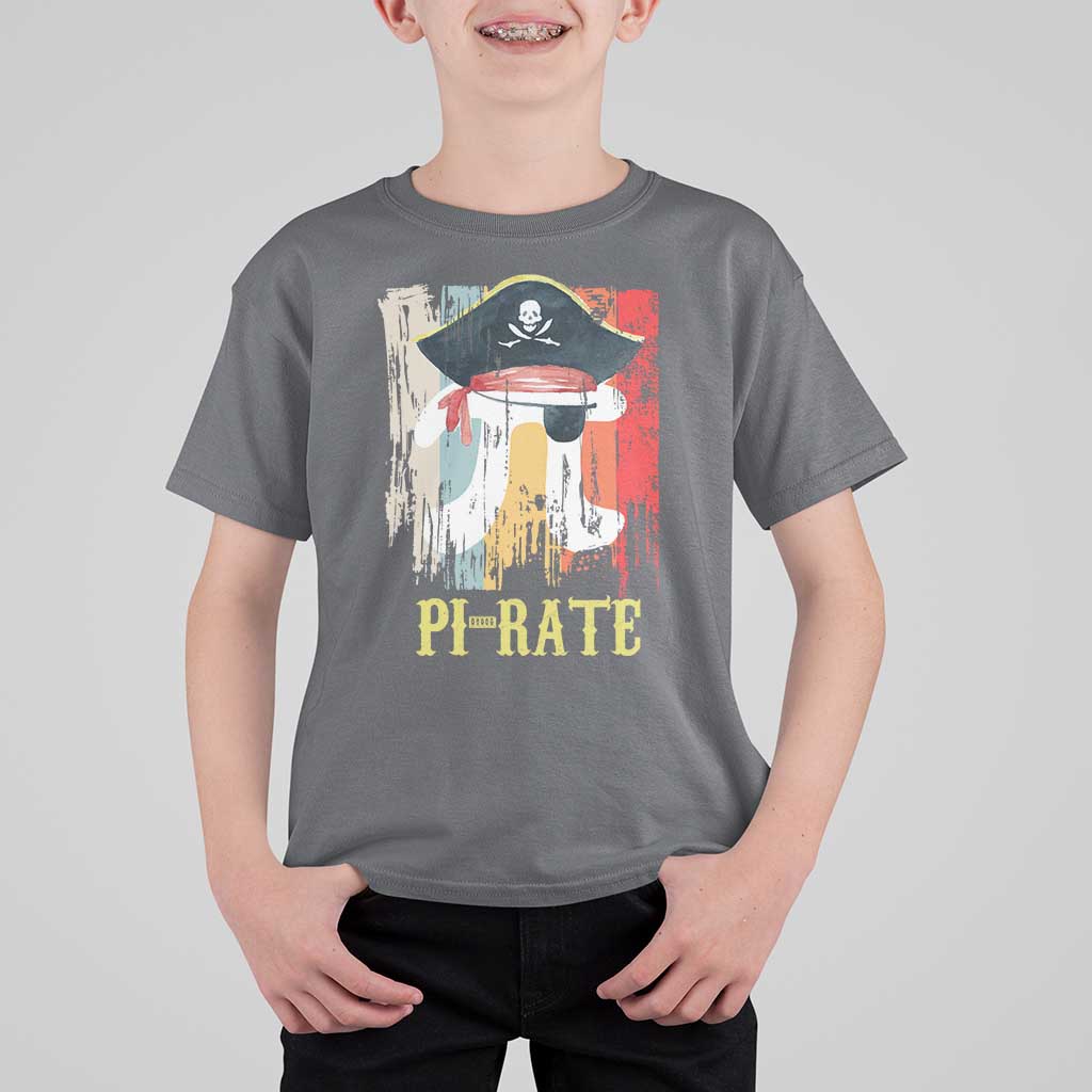 Funny Pi-rate T Shirt For Kid Pi Day Math Geek Pirate Lover