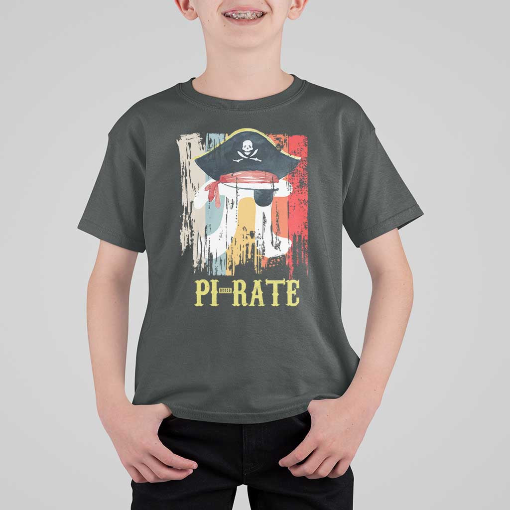 Funny Pi-rate T Shirt For Kid Pi Day Math Geek Pirate Lover