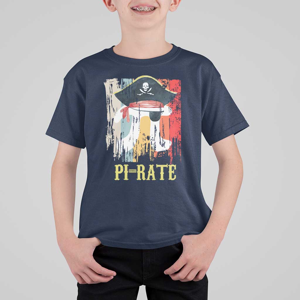 Funny Pi-rate T Shirt For Kid Pi Day Math Geek Pirate Lover