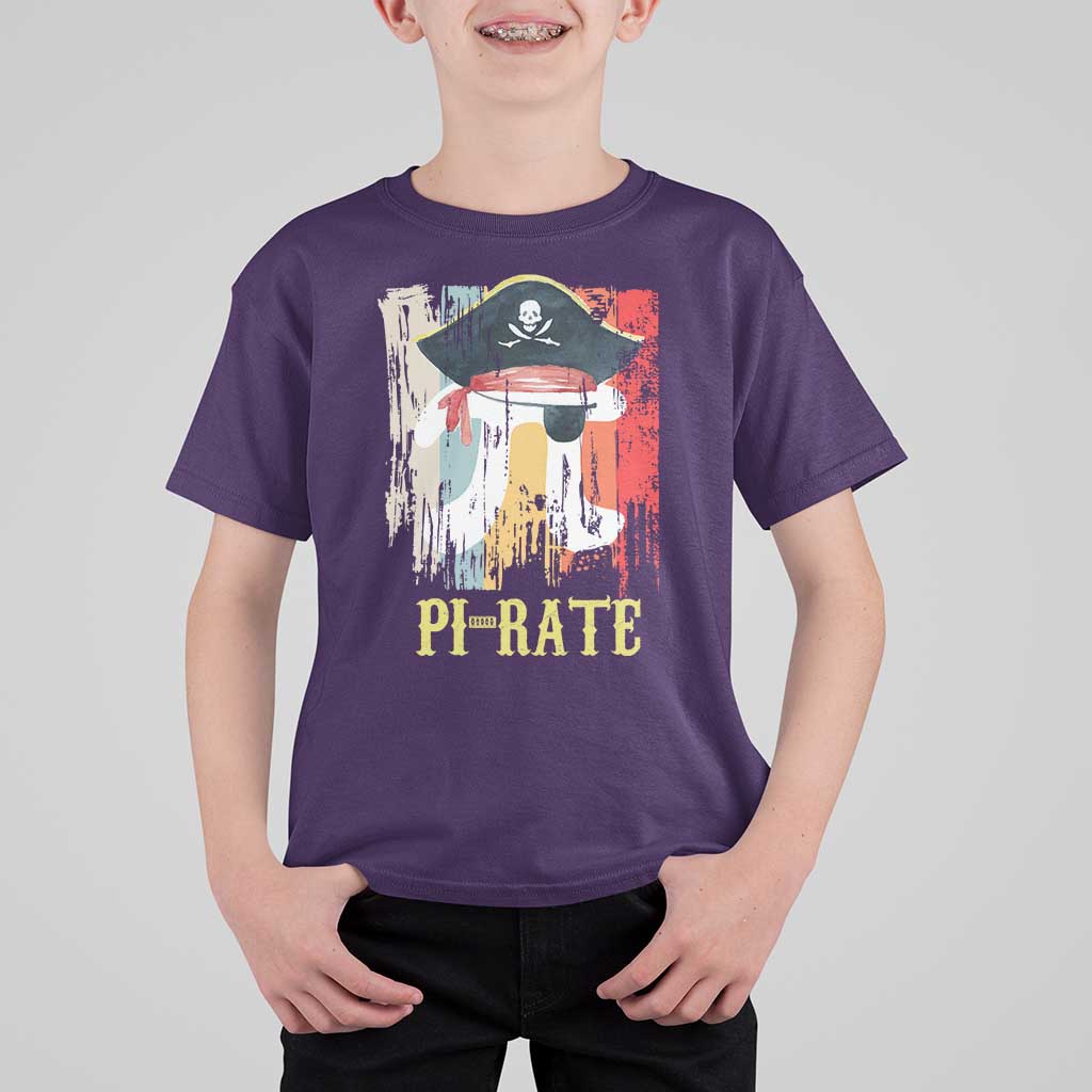 Funny Pi-rate T Shirt For Kid Pi Day Math Geek Pirate Lover