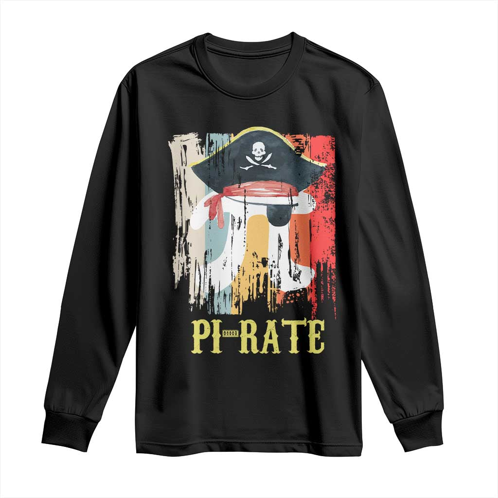 Funny Pi-rate Long Sleeve Shirt Pi Day Math Geek Pirate Lover
