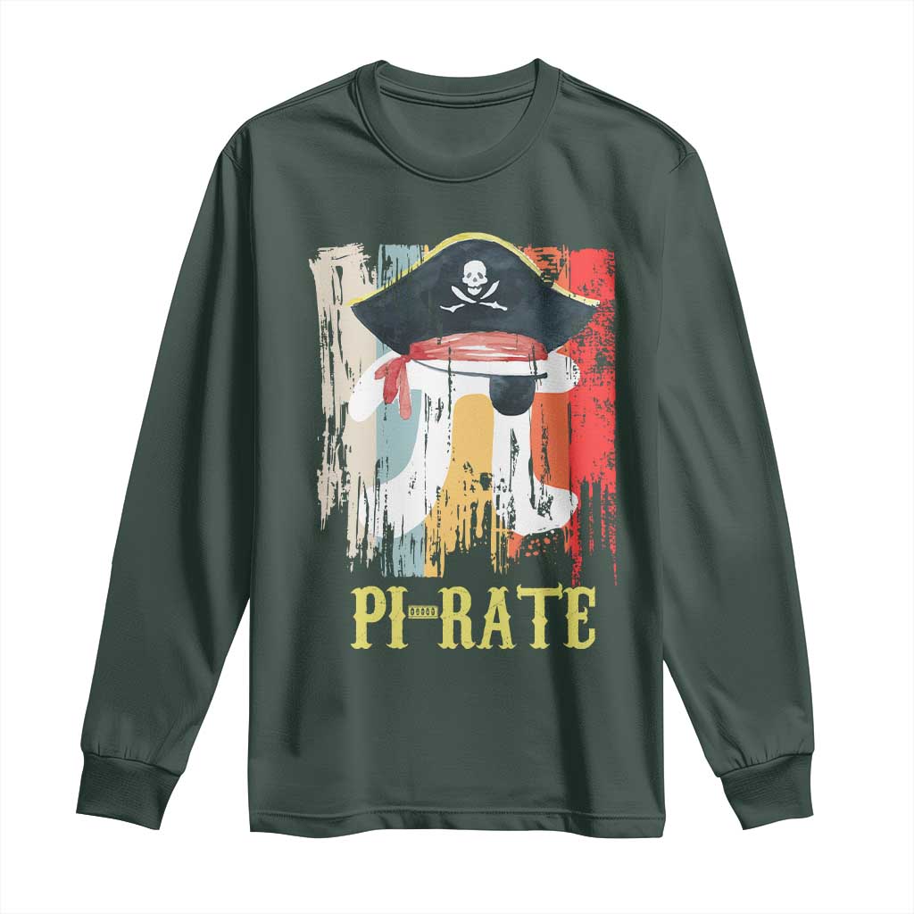 Funny Pi-rate Long Sleeve Shirt Pi Day Math Geek Pirate Lover