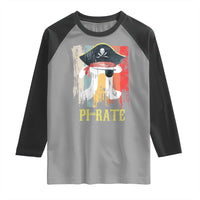 Funny Pi-rate Raglan Shirt Pi Day Math Geek Pirate Lover