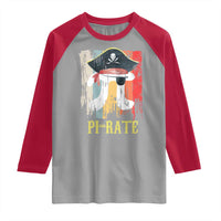 Funny Pi-rate Raglan Shirt Pi Day Math Geek Pirate Lover