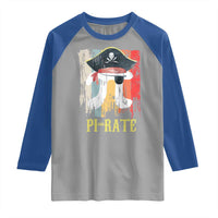 Funny Pi-rate Raglan Shirt Pi Day Math Geek Pirate Lover